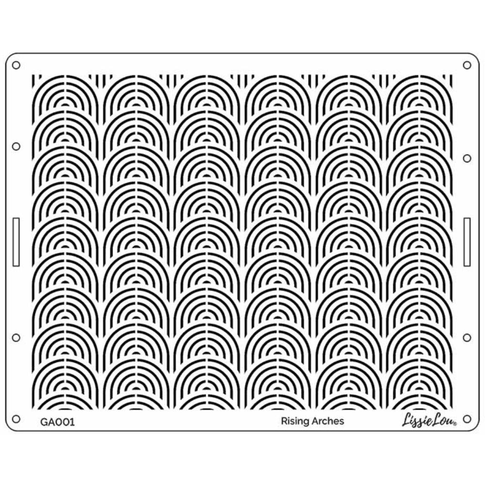 LissieLou Rising Arches Full Size Cake Icing Stencil