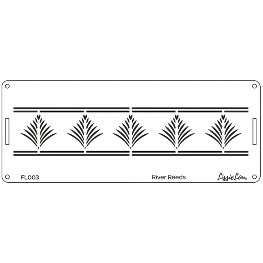 LissieLou River Reeds Cake Border Icing Stencil