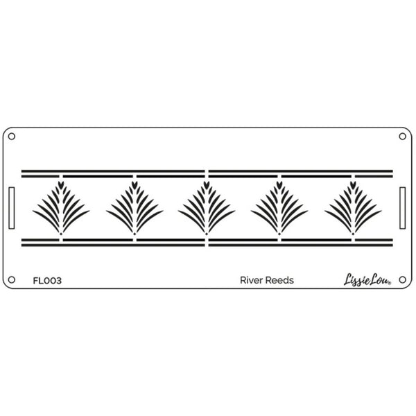LissieLou River Reeds Cake Border Icing Stencil