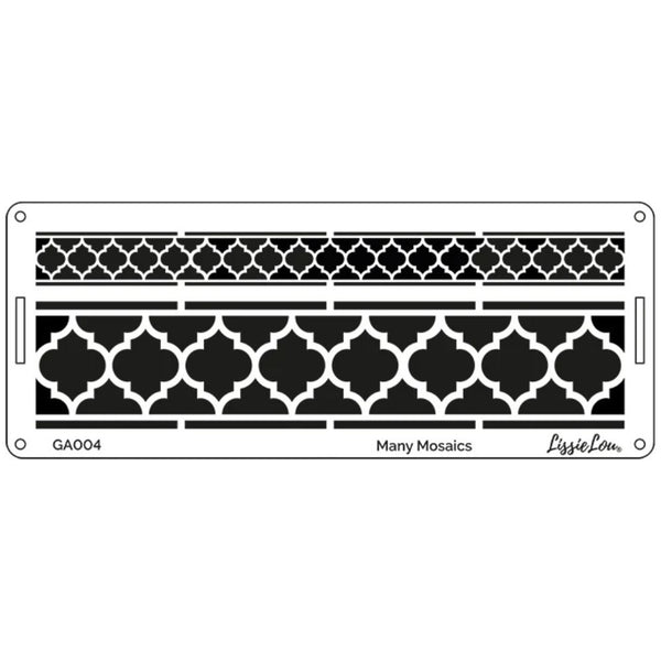LissieLou Many Mosaics Cake Border Icing Stencil