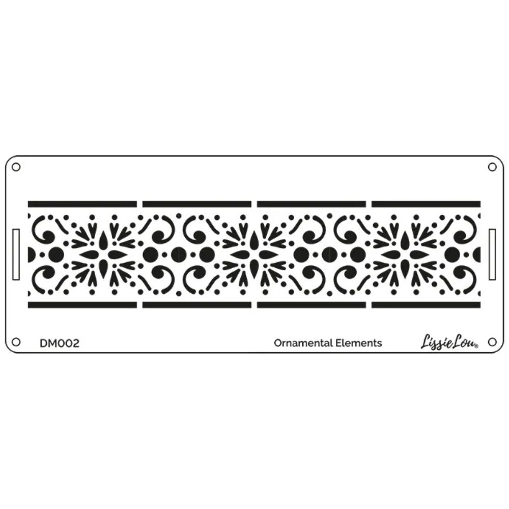 LissieLou Ornamental Elements Cake Border Icing Stencil