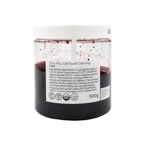 Fractal Colors Pink Fullfill Gel Food Colour 500g