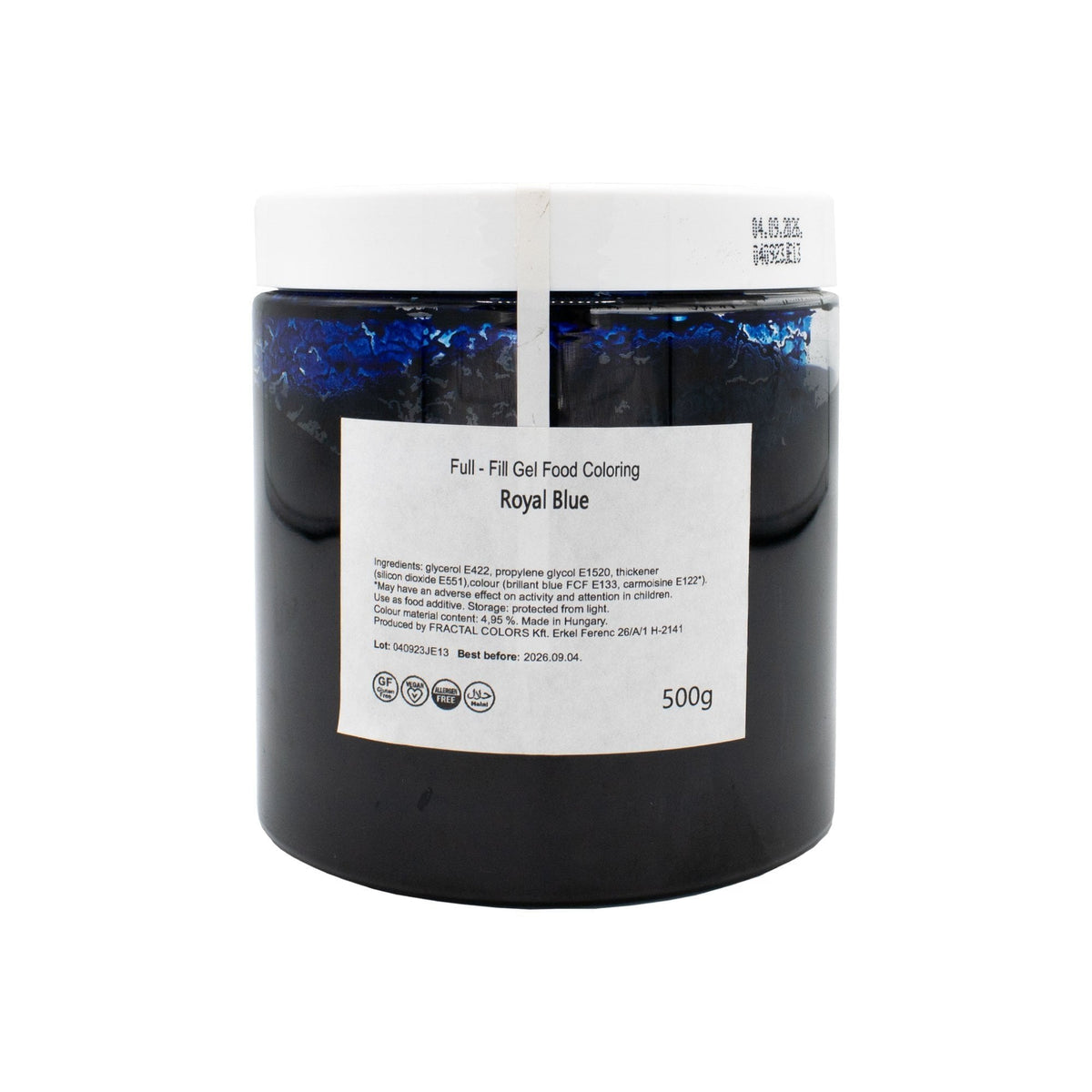 Fractal Colors Royal Blue Fullfill Gel Food Colour 500g