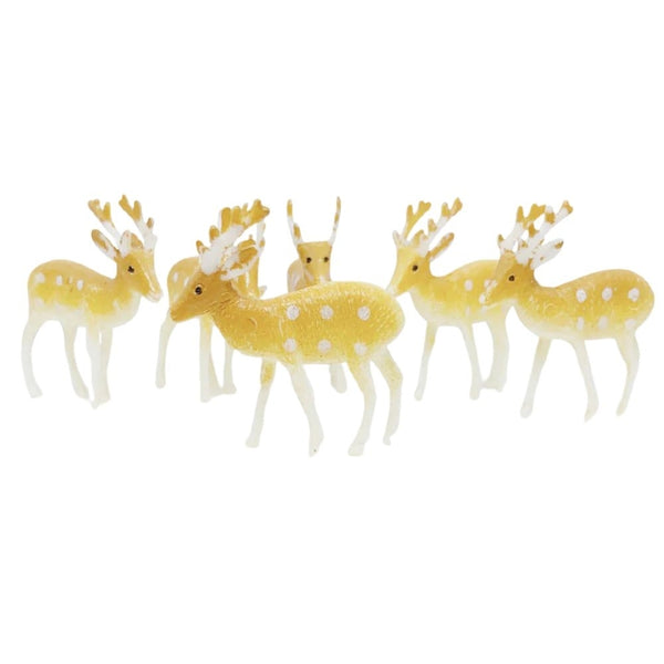 Anniversary House Reindeer Plastic Cake Topper