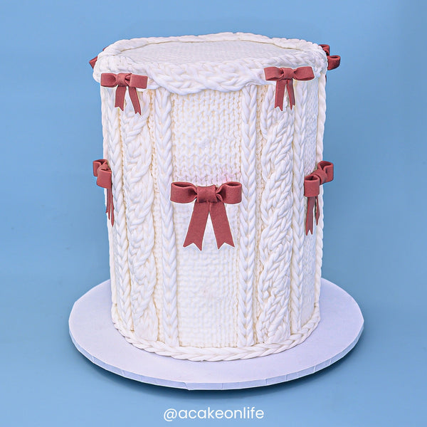 Karen Davies Rustic Cable Knit Silicone Mould