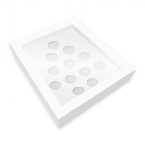 Simply Making White Christmas Tree Cupcake Box - Holds 12