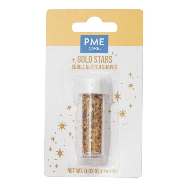 PME Gold Stars - Edible Glitter 1g
