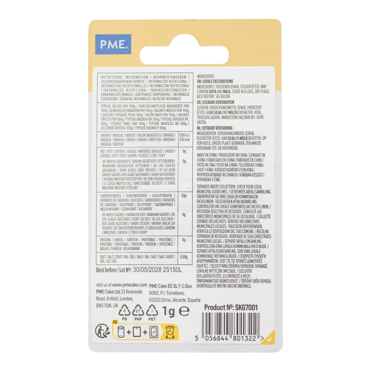 PME Gold Stars - Edible Glitter 1g