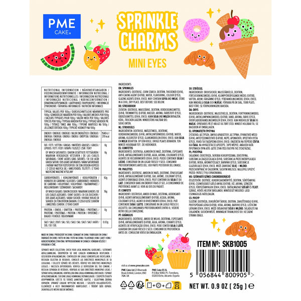 PME Mini Eyes Sprinkle Charms 25g