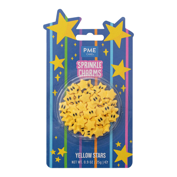 PME Yellow Stars Sprinkle Charms 25g