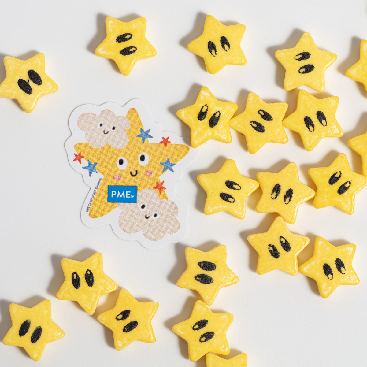 PME Yellow Stars Sprinkle Charms 25g