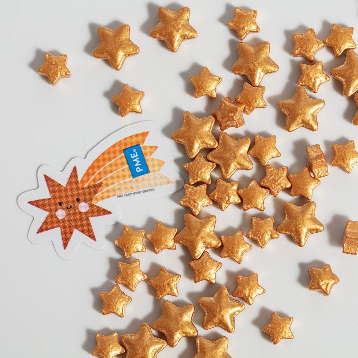 PME Gold Stars Sprinkle Charms 25g