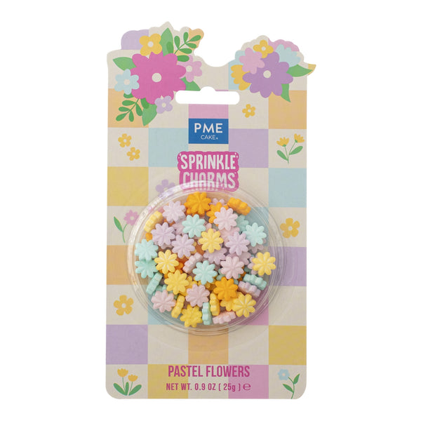 PME Pastel Flowers Sprinkle Charms 25g