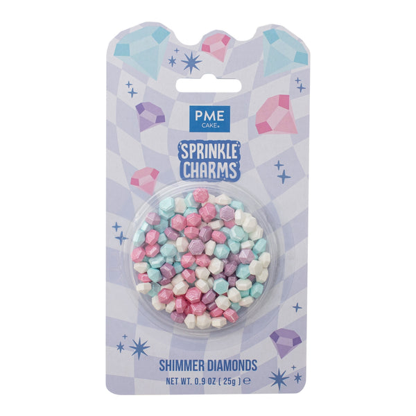 PME Shimmer Diamonds Sprinkle Charms 25g