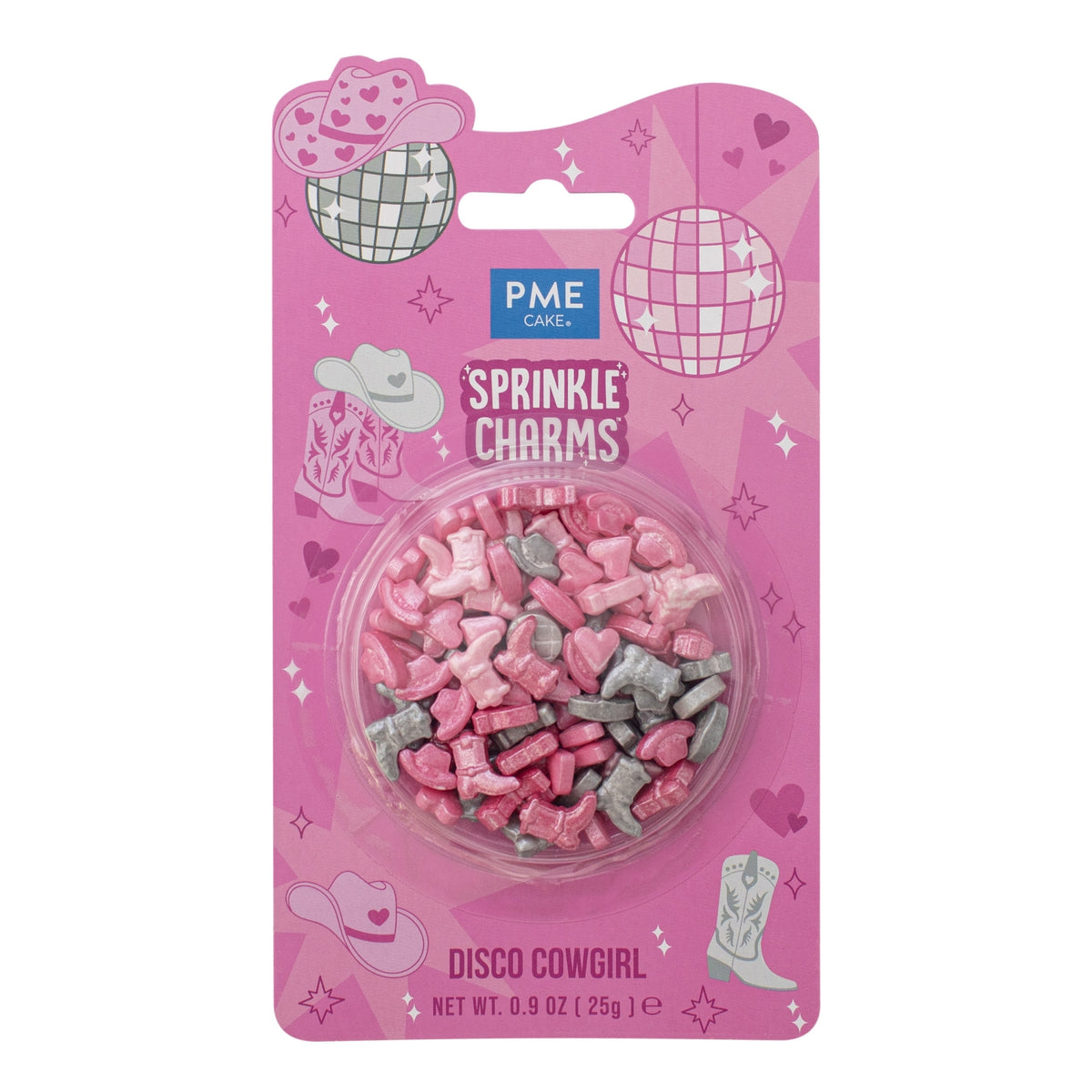 PME Disco Cowgirl Sprinkle Charms 25g
