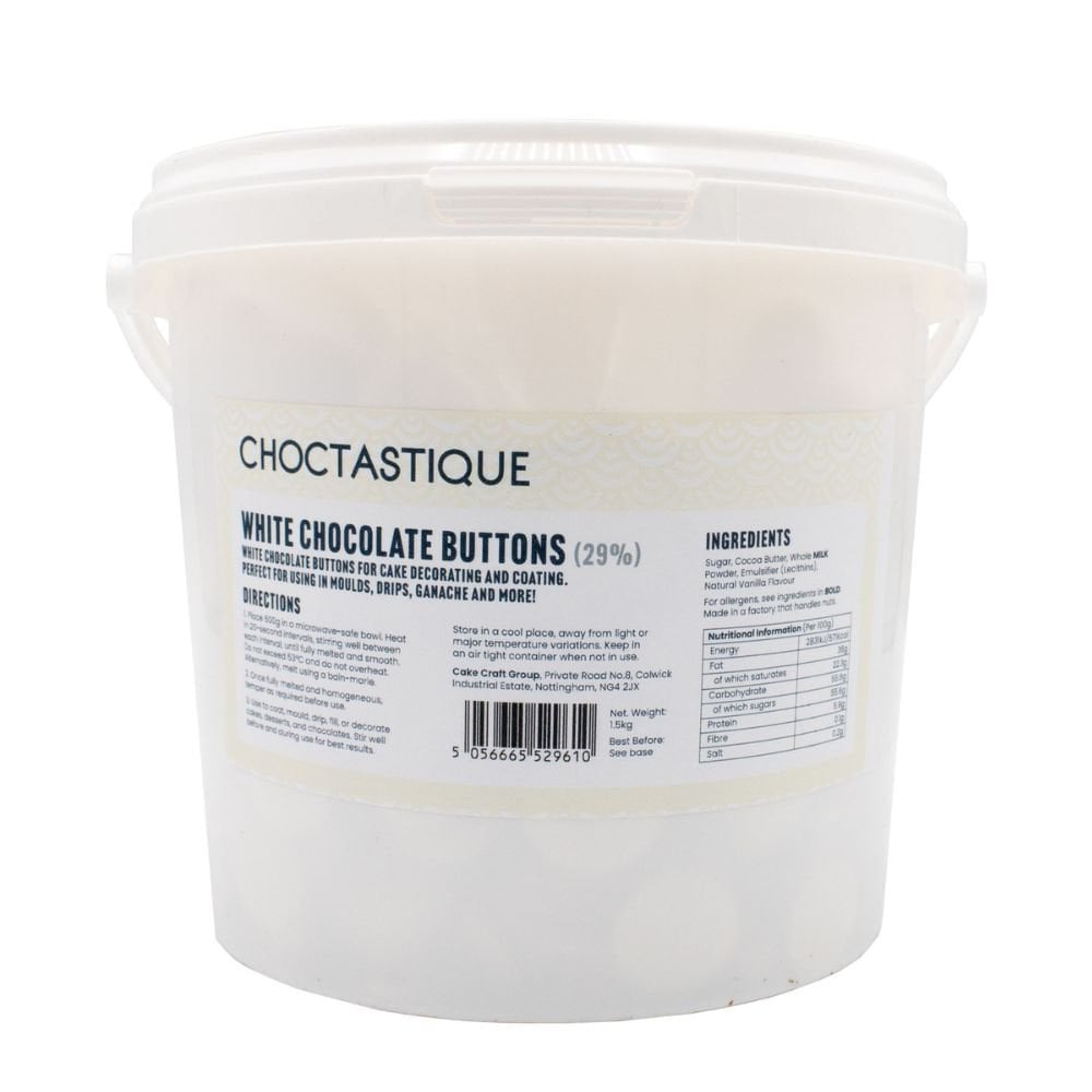 Choctastique White Chocolate Buttons 29%