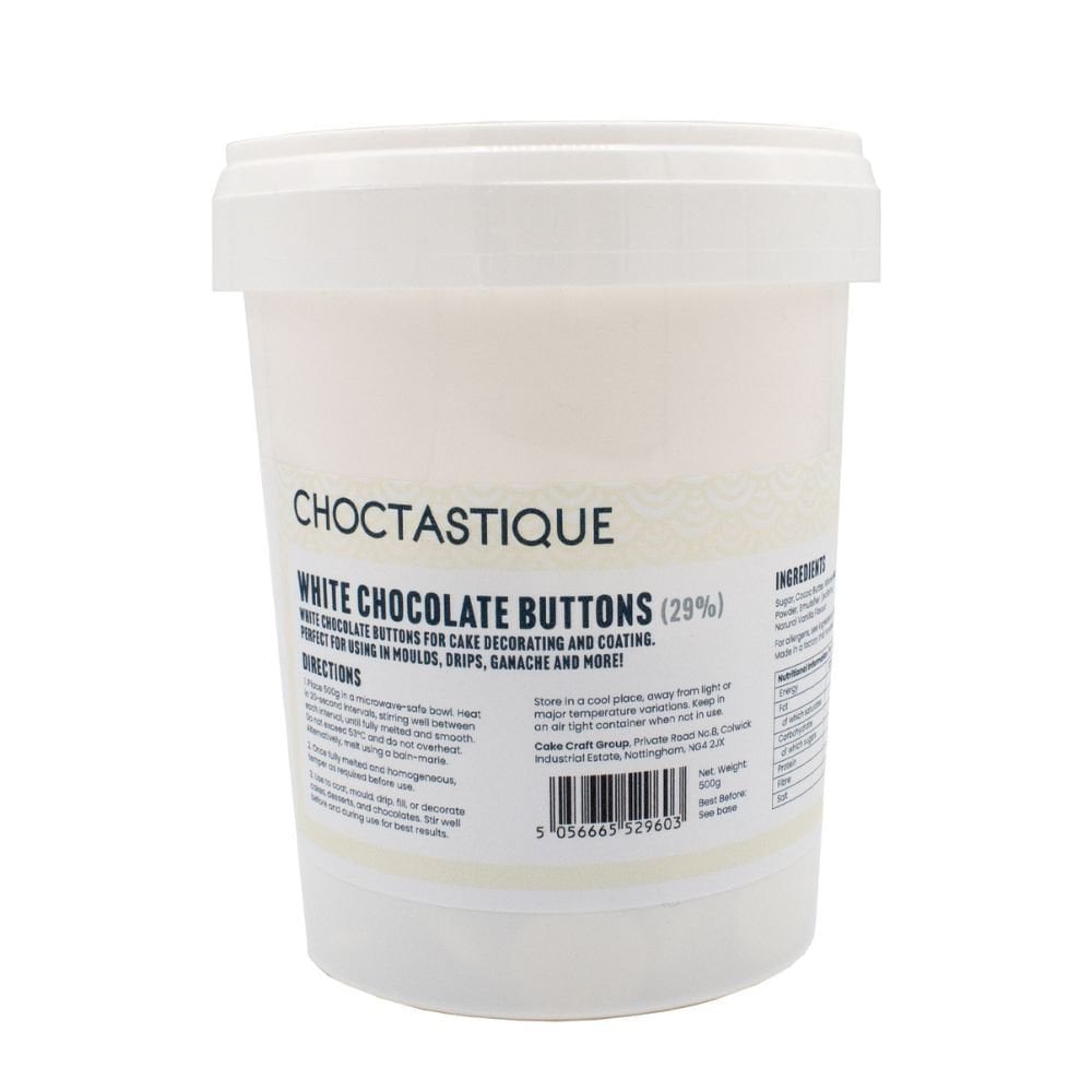 Choctastique White Chocolate Buttons 29%