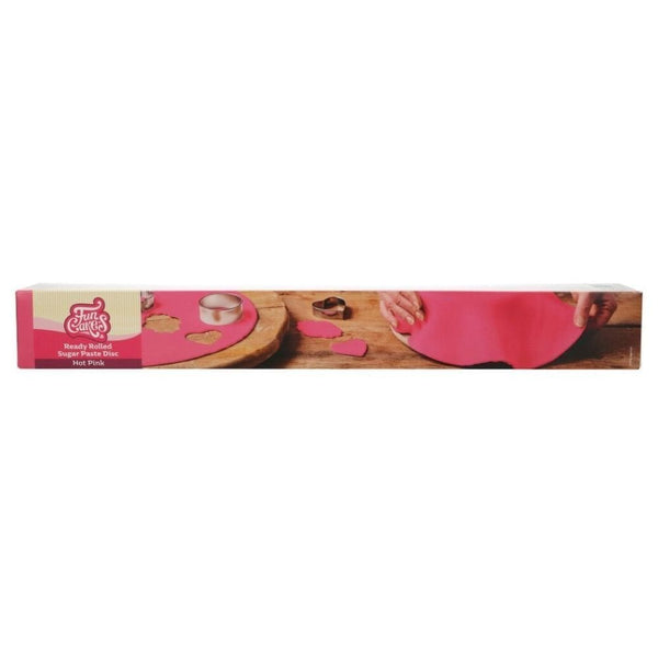 FunCakes Hot Pink Ready Rolled Sugarpaste Disc