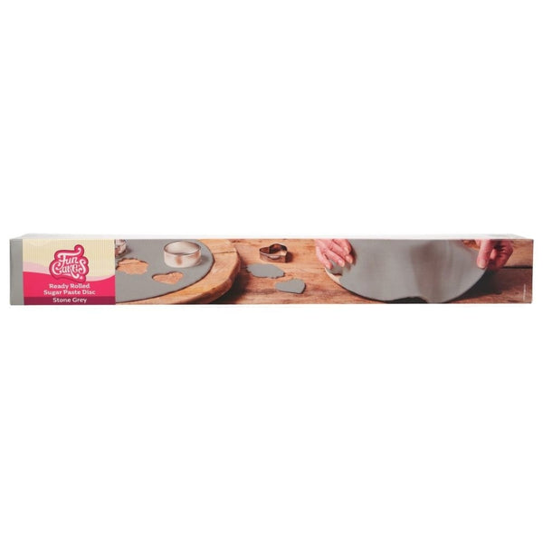 FunCakes Stone Grey Ready Rolled Sugarpaste Disc