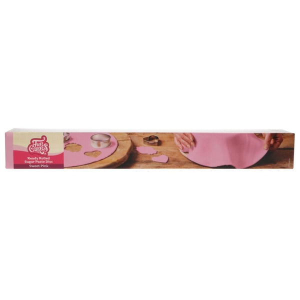 FunCakes Sweet Pink Ready Rolled Sugarpaste Disc