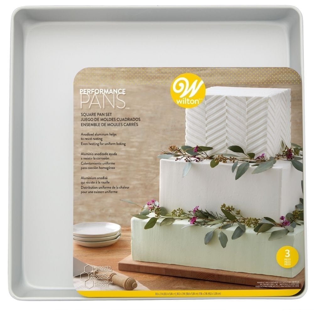 Wilton Square Performance Pans Cake Tins Set Of 3