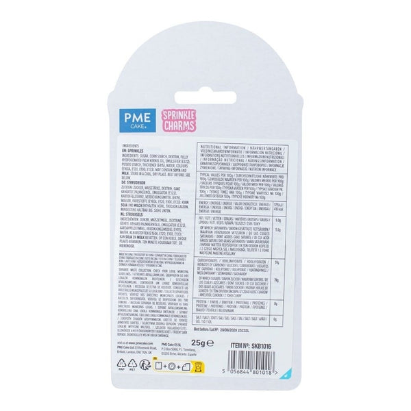 PME Mini Rainbow Sprinkle Charms 25g