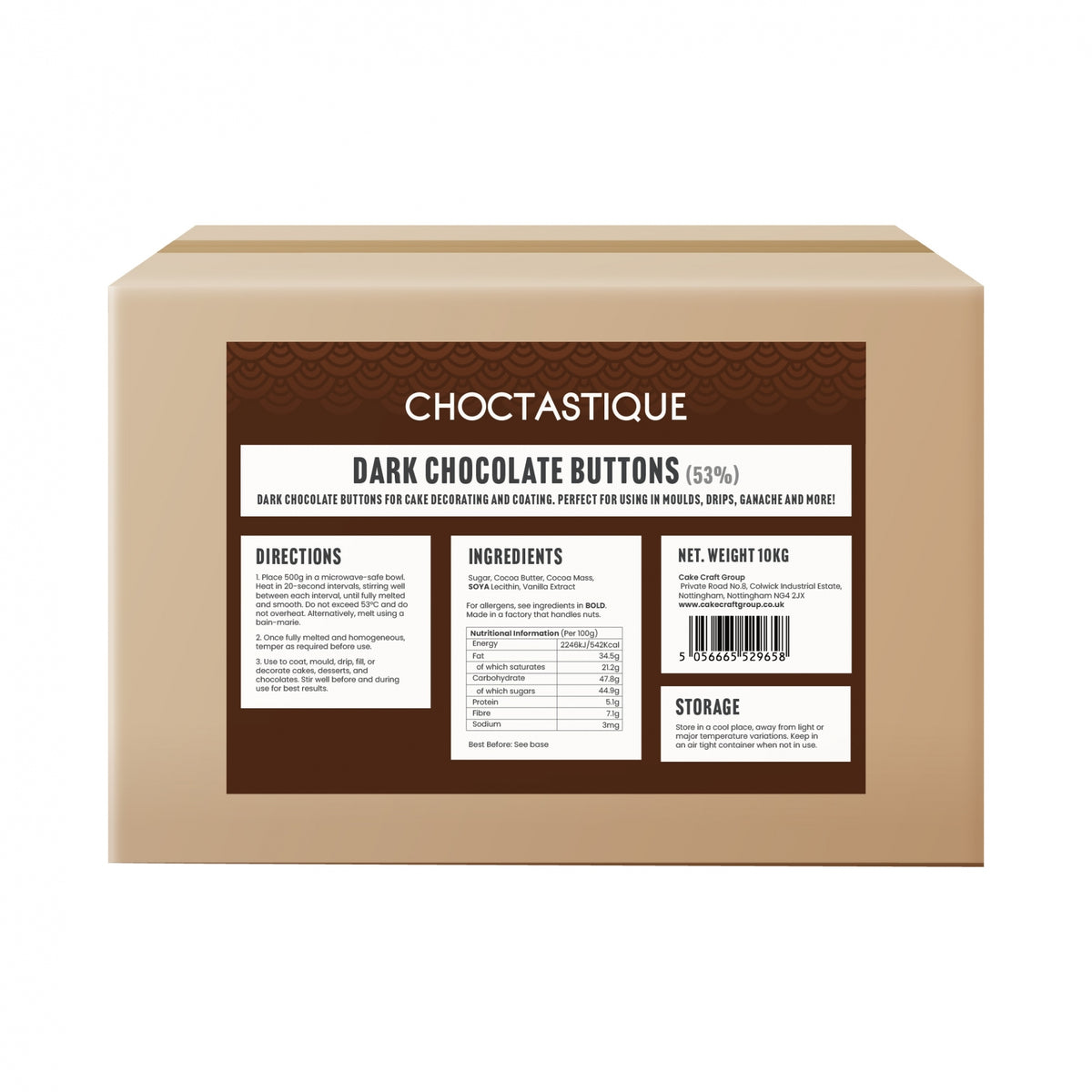 Choctastique Dark Chocolate Buttons 53%