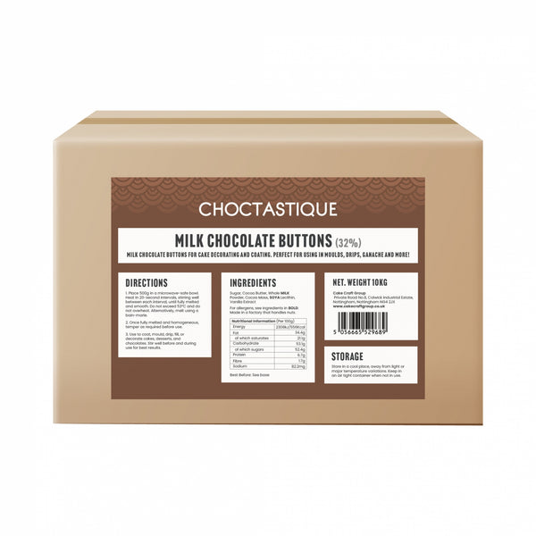 Choctastique Milk Chocolate Buttons 32%