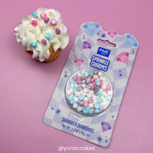 PME Shimmer Diamonds Sprinkle Charms 25g