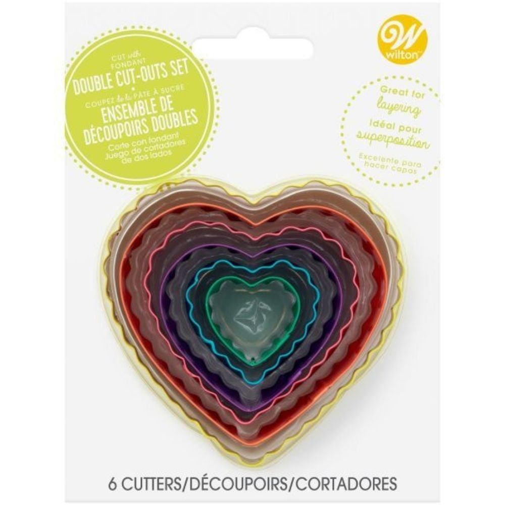 Wilton Heart Double-Sided Cutters Set Of 6