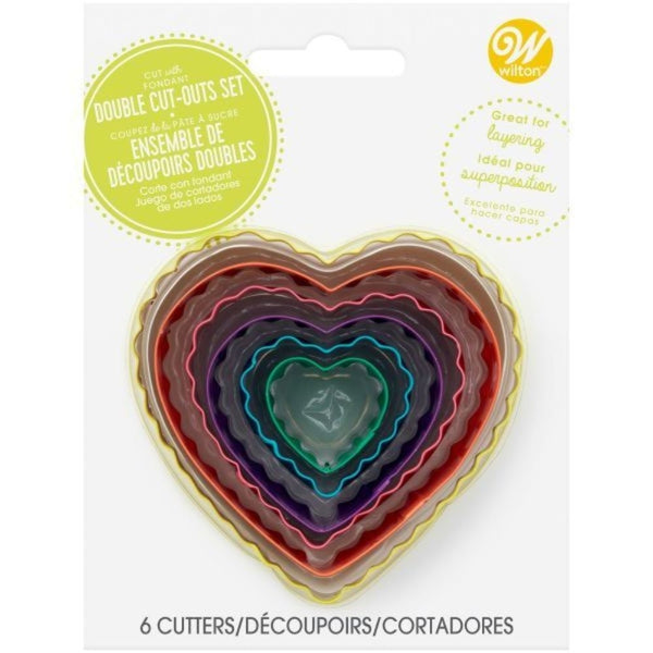 Wilton Heart Double-Sided Cutters Set Of 6