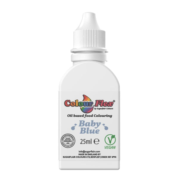 Sugarflair Baby Blue Colour Flex Oil Food Colouring 25ml