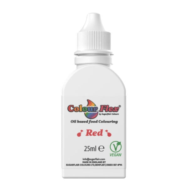 Sugarflair Red Colour Flex Oil Food Colouring 25ml