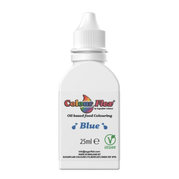 Sugarflair Blue Colour Flex Oil Food Colouring 25ml