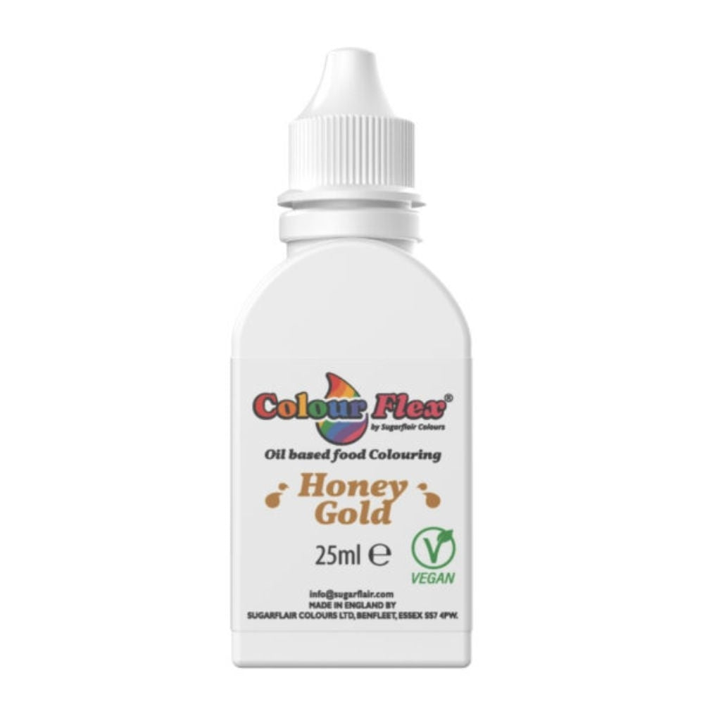 Sugarflair Honey Gold Colour Flex Oil Food Colouring 25ml