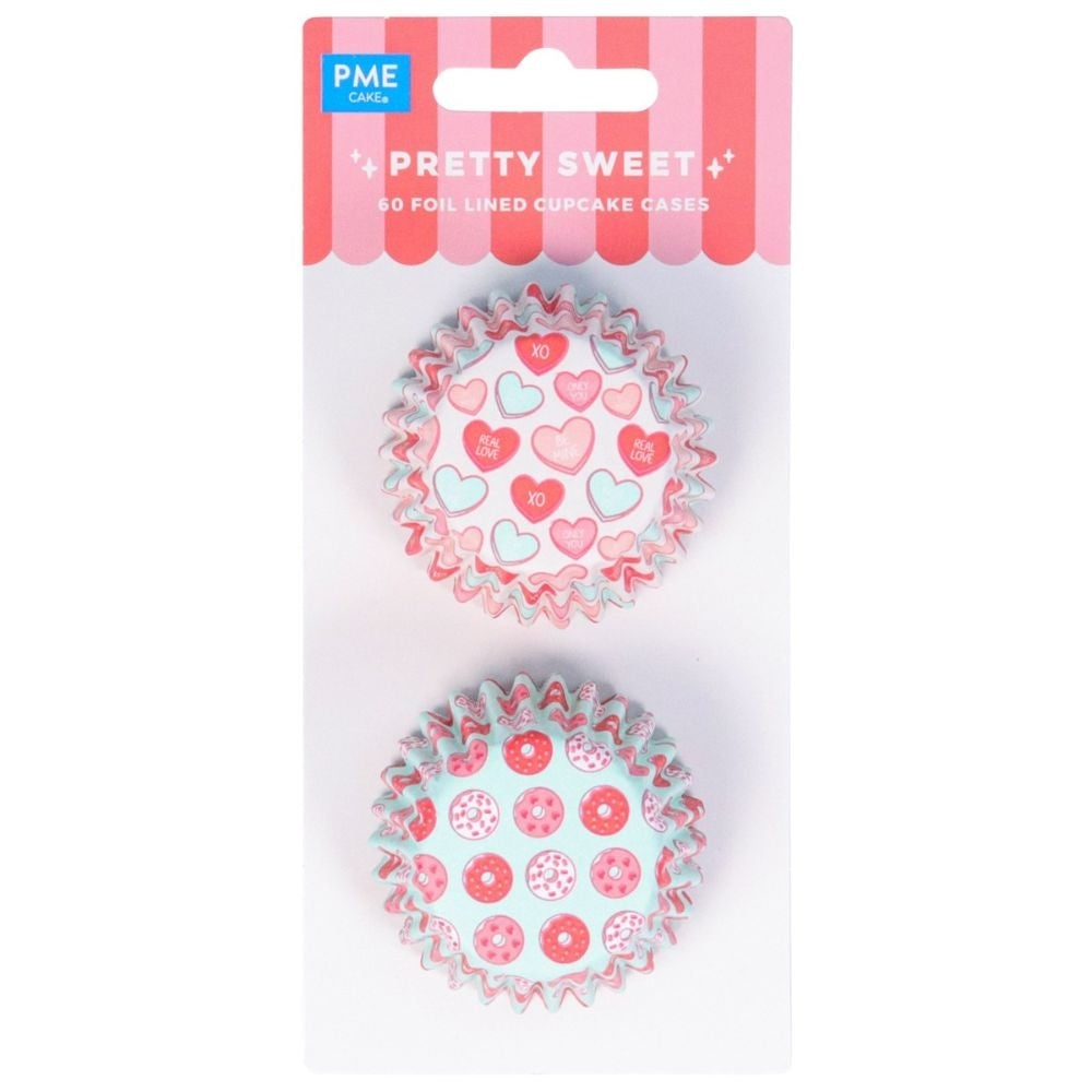 PME Pretty Sweet Foil Lined Mini Cupcake Cases x 60