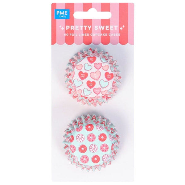 PME Pretty Sweet Foil Lined Mini Cupcake Cases x 60