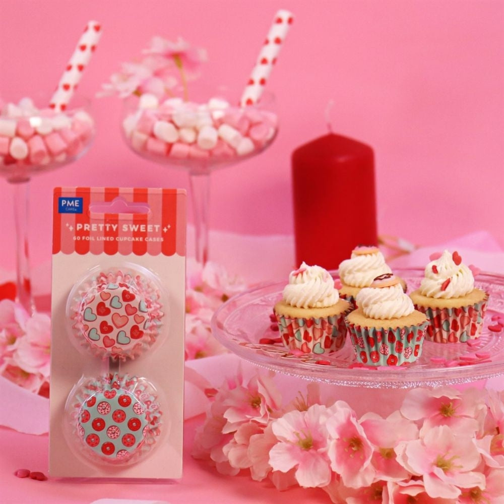 PME Pretty Sweet Foil Lined Mini Cupcake Cases x 60