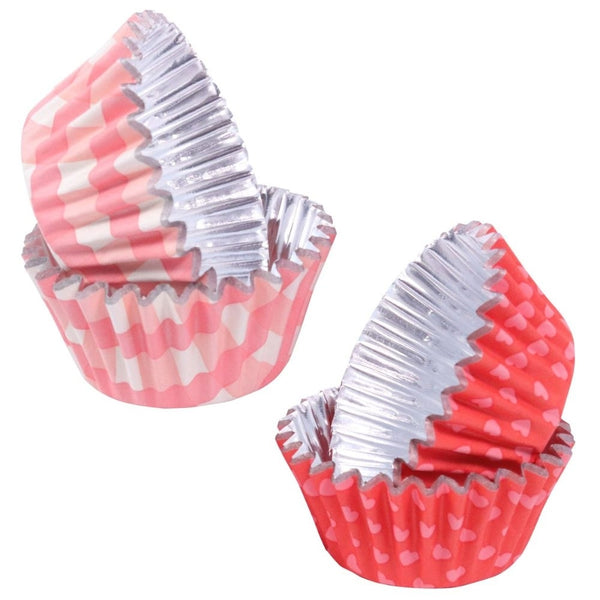 PME Love Patterns Foil Lined Mini Cupcake Cases x 60