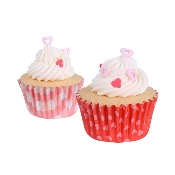 PME Love Patterns Foil Lined Mini Cupcake Cases x 60