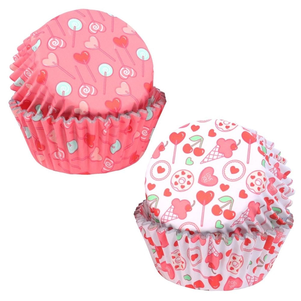 PME Sweet Love Foil Lined Cupcake Cases x 60