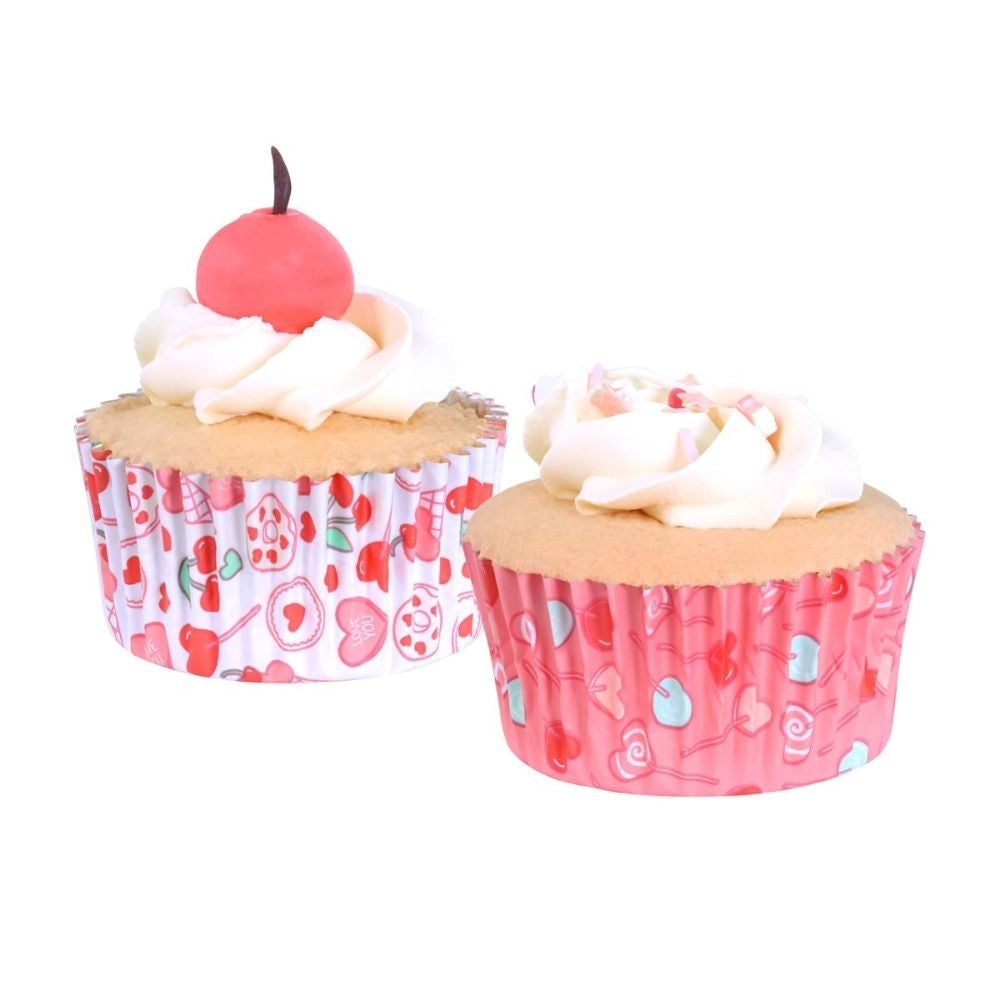 PME Sweet Love Foil Lined Cupcake Cases x 60