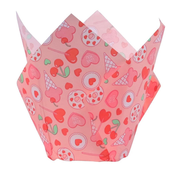 PME Sweet Love Tulip Baking Cups x 24