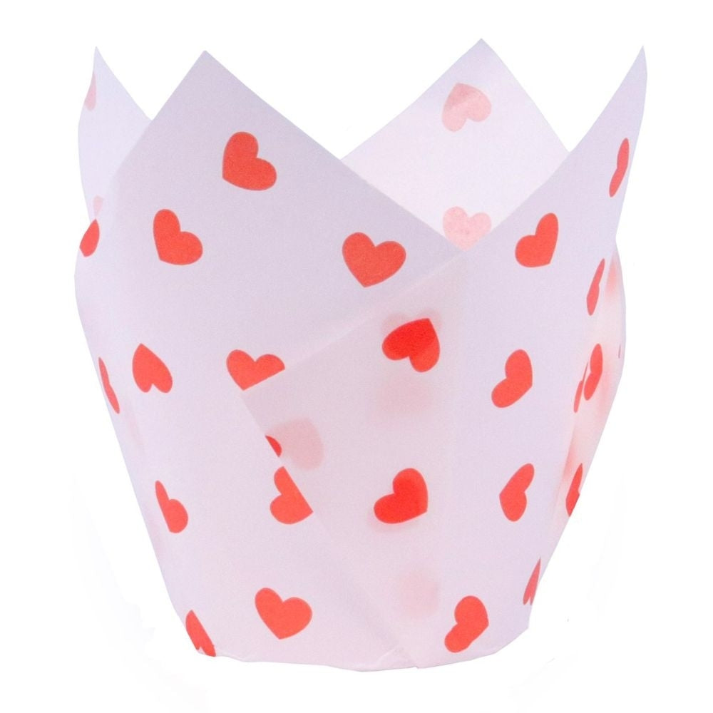 PME Love Hearts Tulip Baking Cups x 24