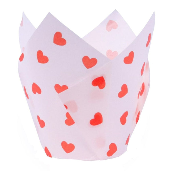 PME Love Hearts Tulip Baking Cups x 24