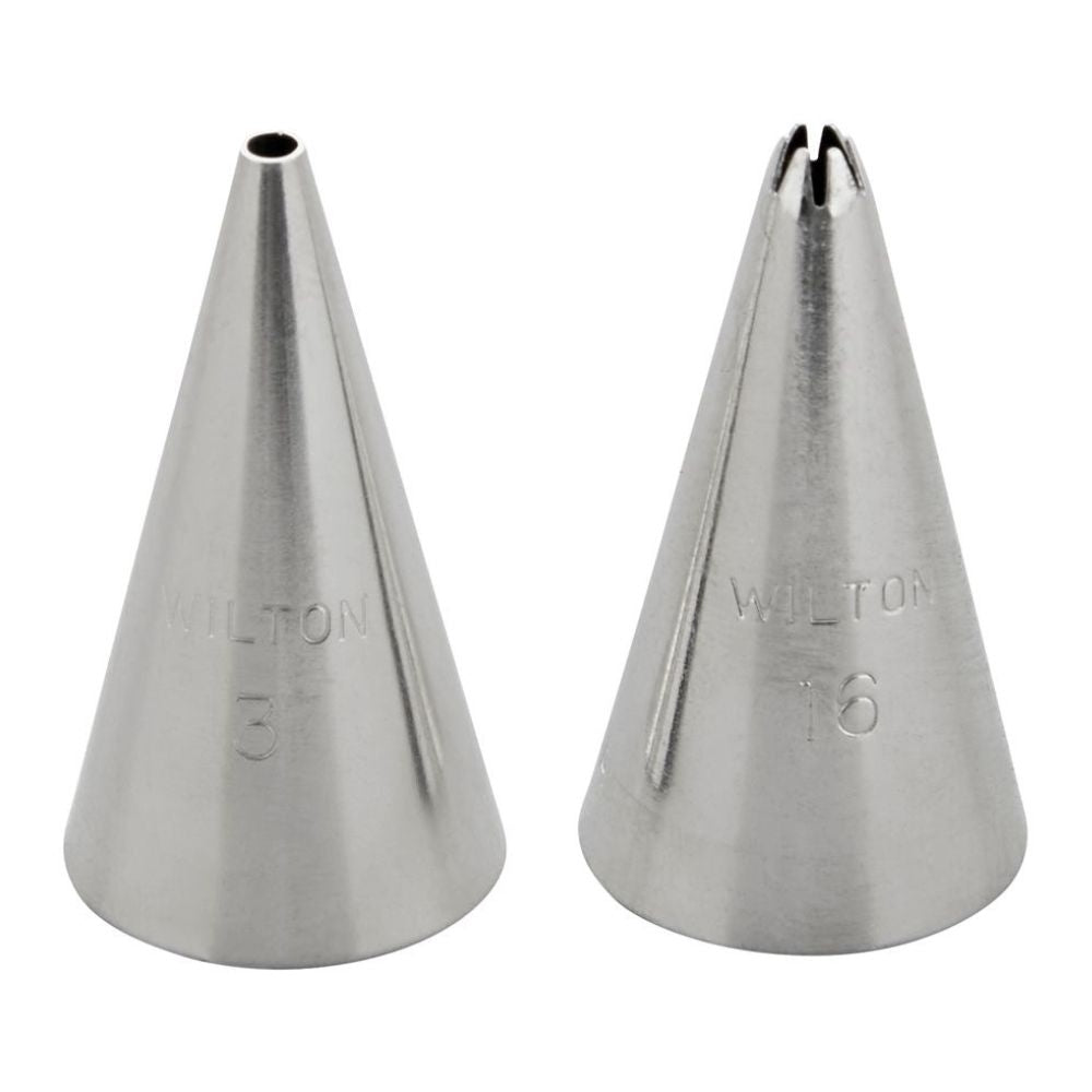 Wilton Piping Tip Set Of 2 (No.03, No.16)