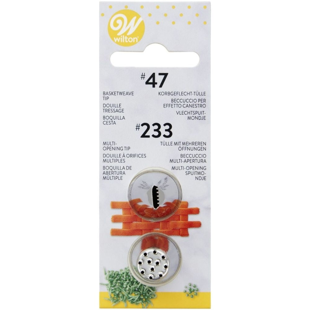 Wilton Piping Tip Set Of 2 (No.47, No.233)