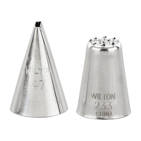 Wilton Piping Tip Set Of 2 (No.47, No.233)