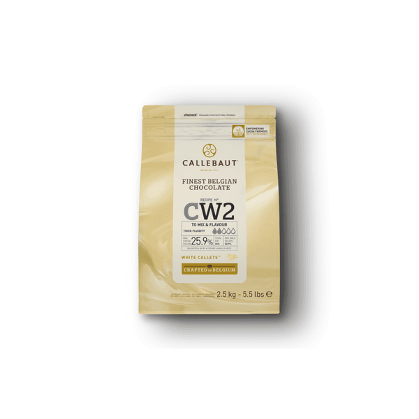 Callebaut White Belgian Chocolate Callets 2.5kg