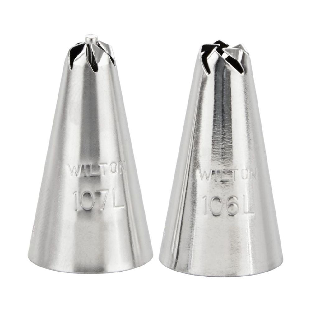 Wilton Left Handed Piping Tip Set Of 2 (No.106L, No.107L)